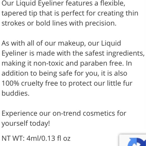 Bellapierre Cosmetics Liquid Eyeliner in Black - Picture 8 of 9